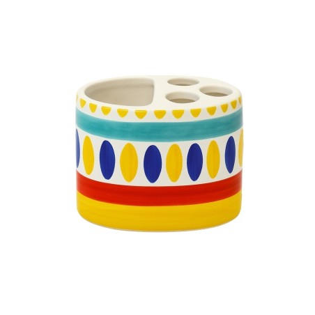 Handmade ceramic sicilian Toothbrush Holder de simone pottery Lipari Handmade ceramic sicilian Toothbrush Holder de simone pottery Lipari